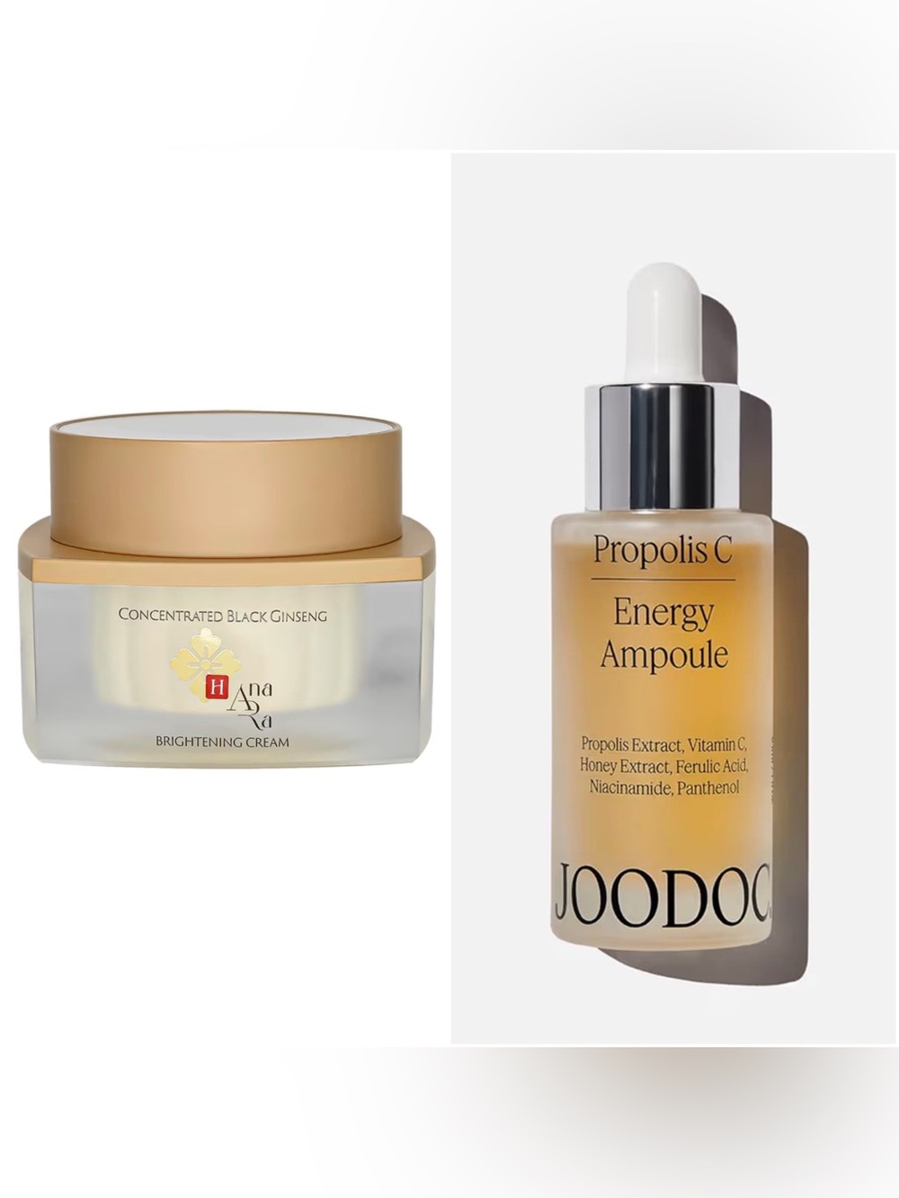 Two step brightening Korean skincare set